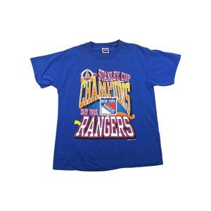 90s Vintage New York Rangers Graphic Tee 1994 NY Rangers Hockey Single Stitch XL
